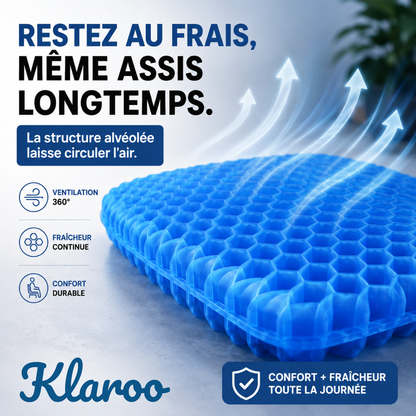 klaroo GelFlex — Coussin double couche anti-douleur