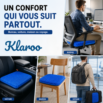 klaroo GelFlex — Coussin double couche anti-douleur