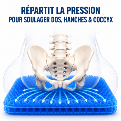 klaroo GelFlex — Retrouvez le plaisir de vous asseoir sans douleur.